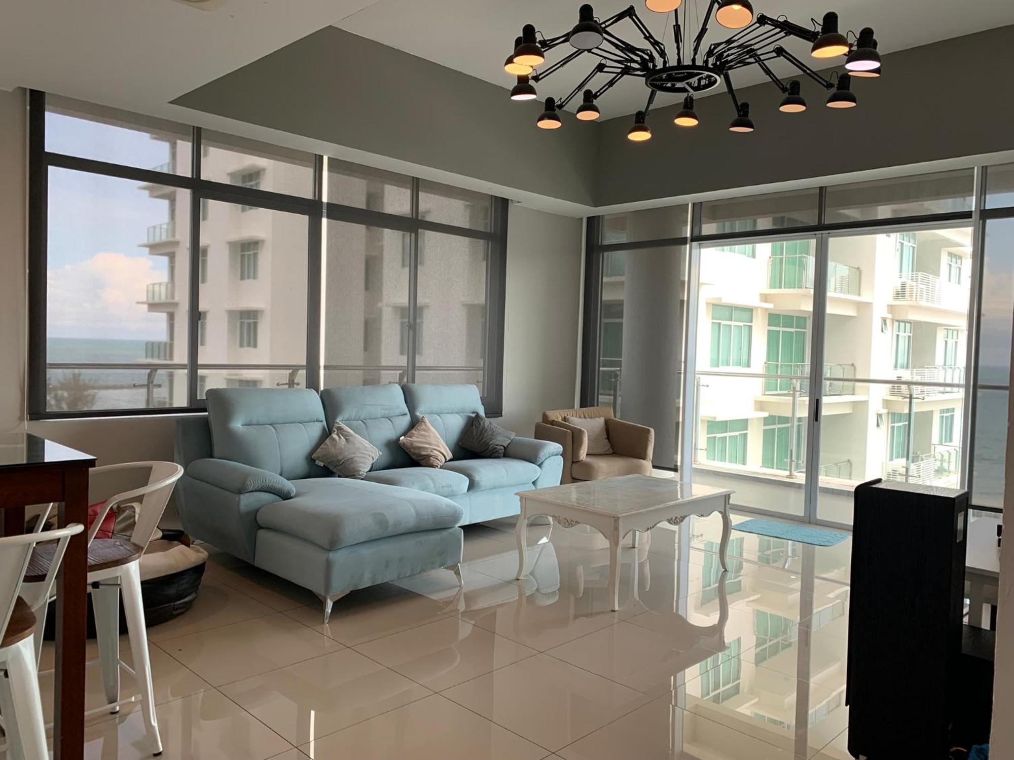 Bay Resort Condominium, 7, Beach-Front Sea View, 6-8 Pax Miri Kültér fotó